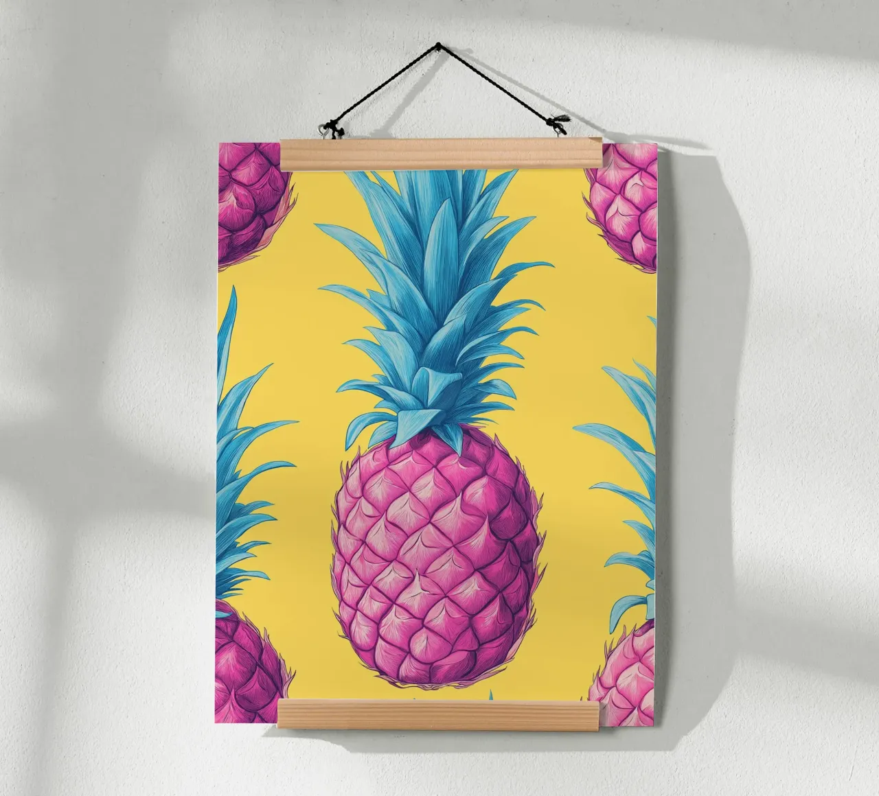 Ananas pop art poster da Flora & Horizon