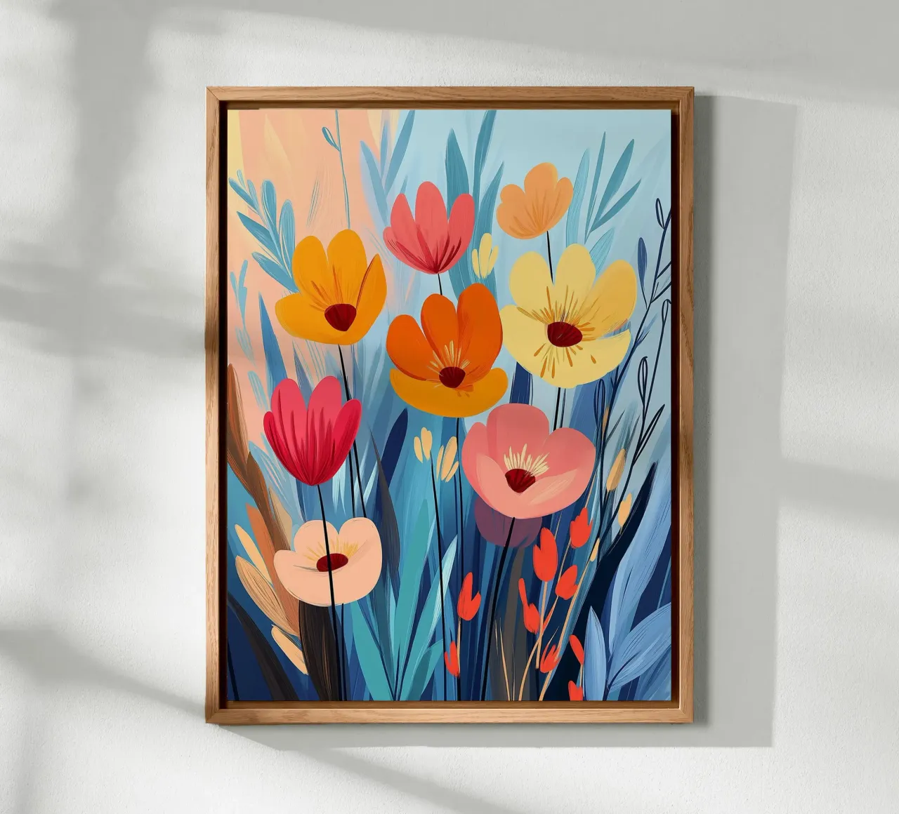 Bouquet floreale colorato alluminio dibond da Flora & Horizon