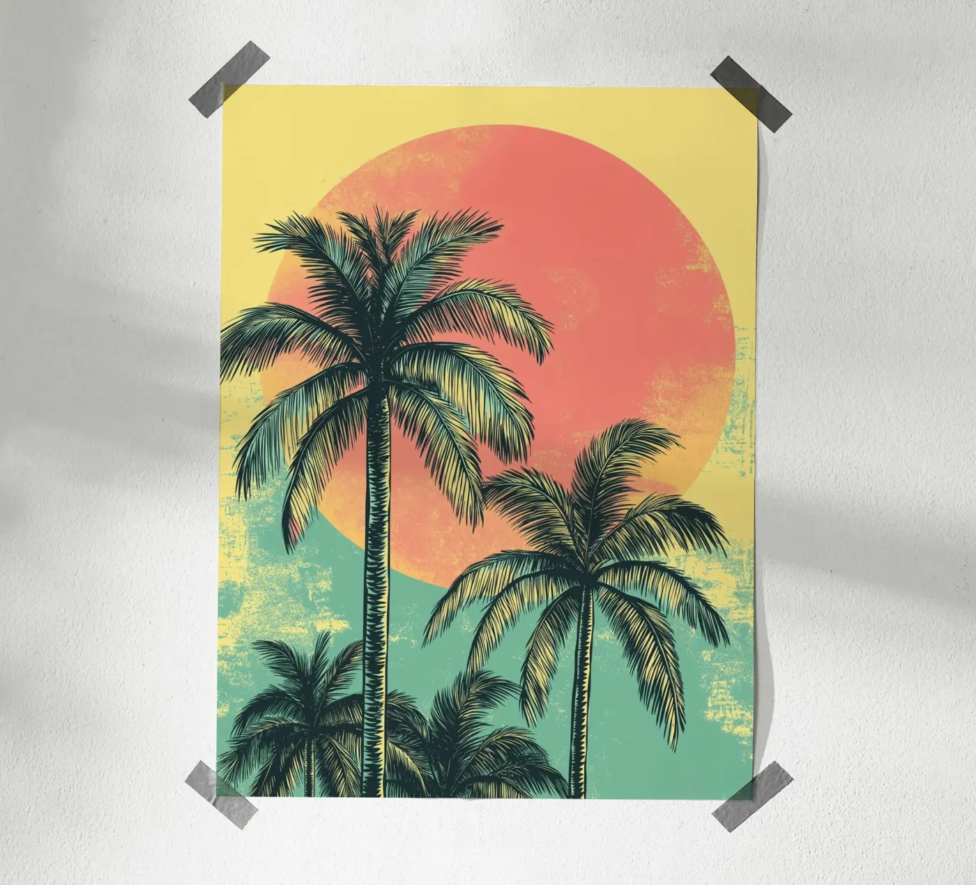 Palme retrò poster da Flora & Horizon