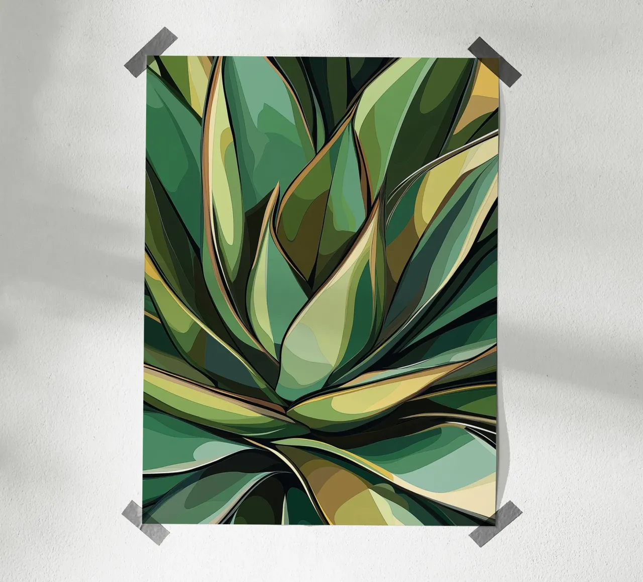 Pianta di agave poster da Flora & Horizon