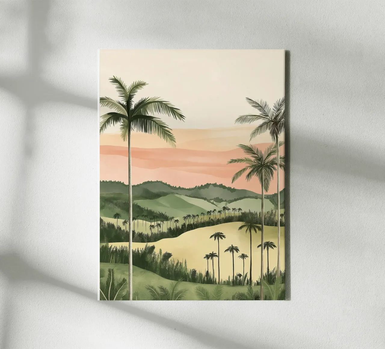 Paesaggio tropicale tela con Cornice a cassetta da Flora & Horizon