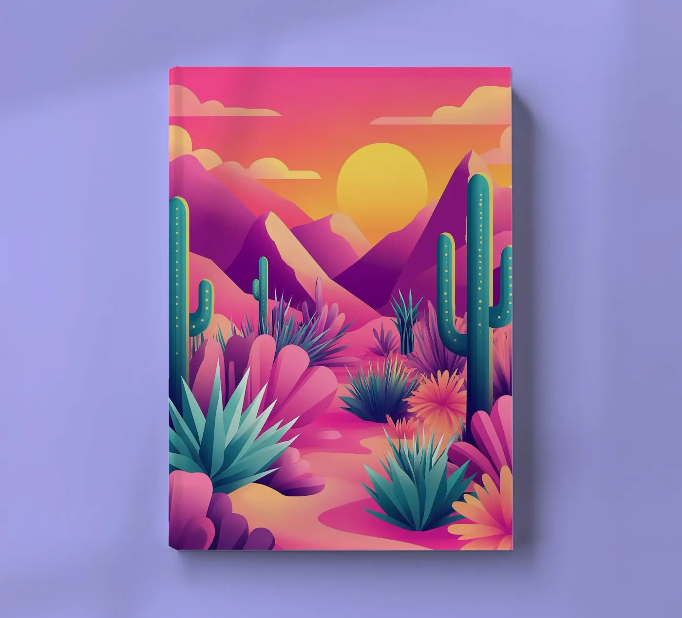 Desert landscape notebook by Flora & Horizon