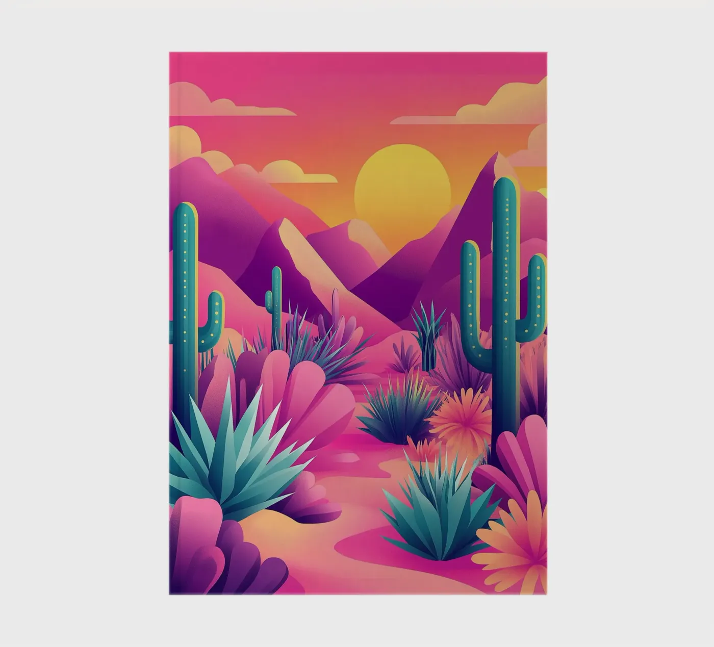 Desert landscape notebook by Flora & Horizon