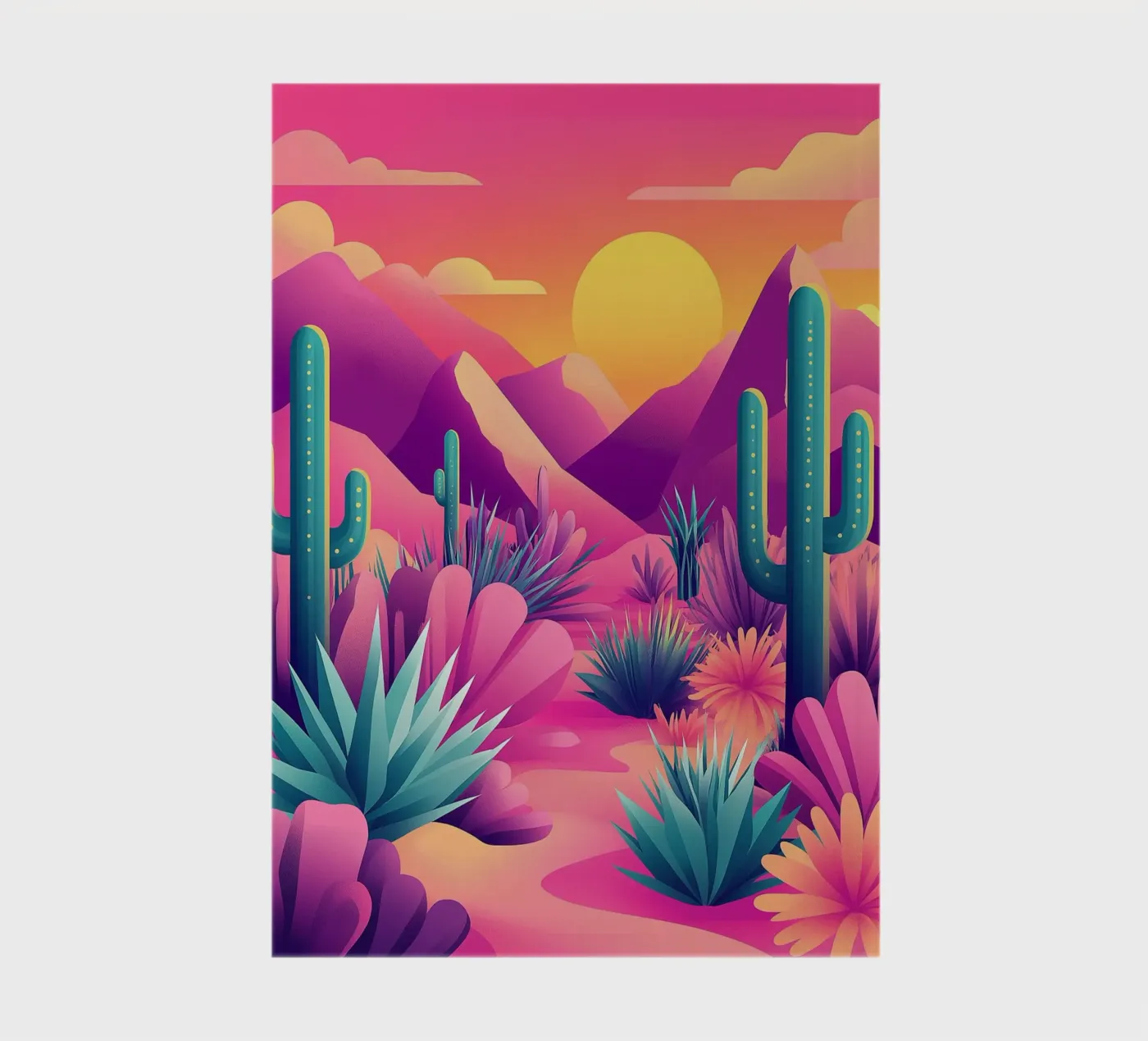 Desert landscape notebook by Flora & Horizon