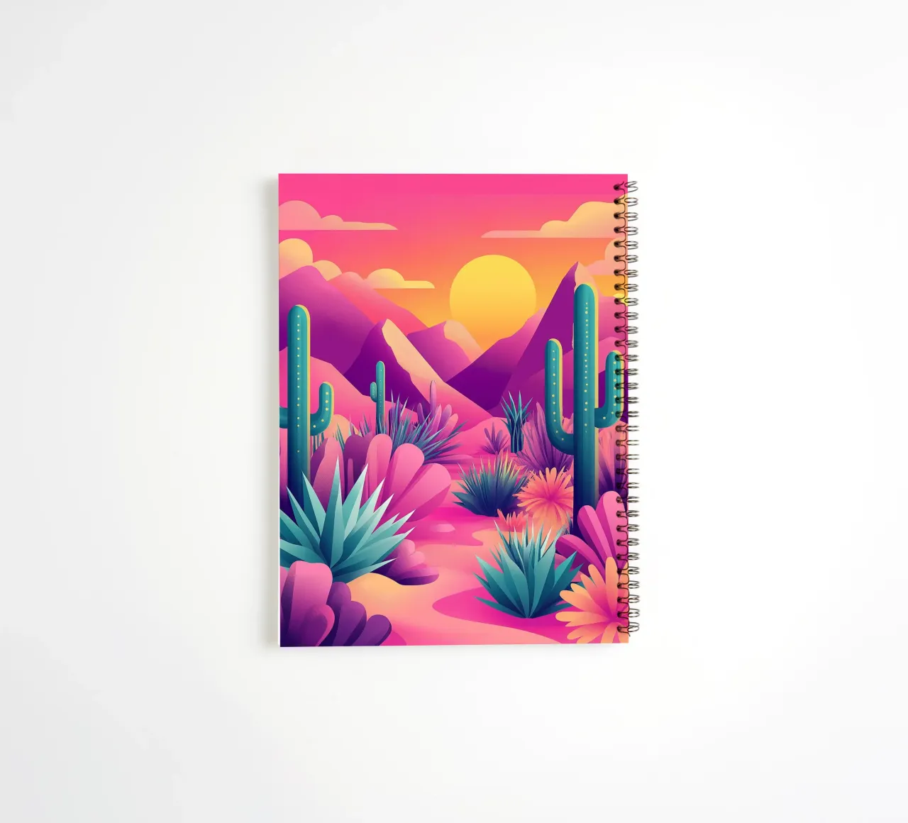 Paisaje desértico cuaderno de espiral de Flora & Horizon