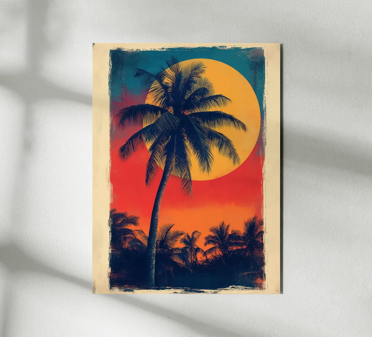 Tramonto tropicale alluminio dibond da Flora & Horizon