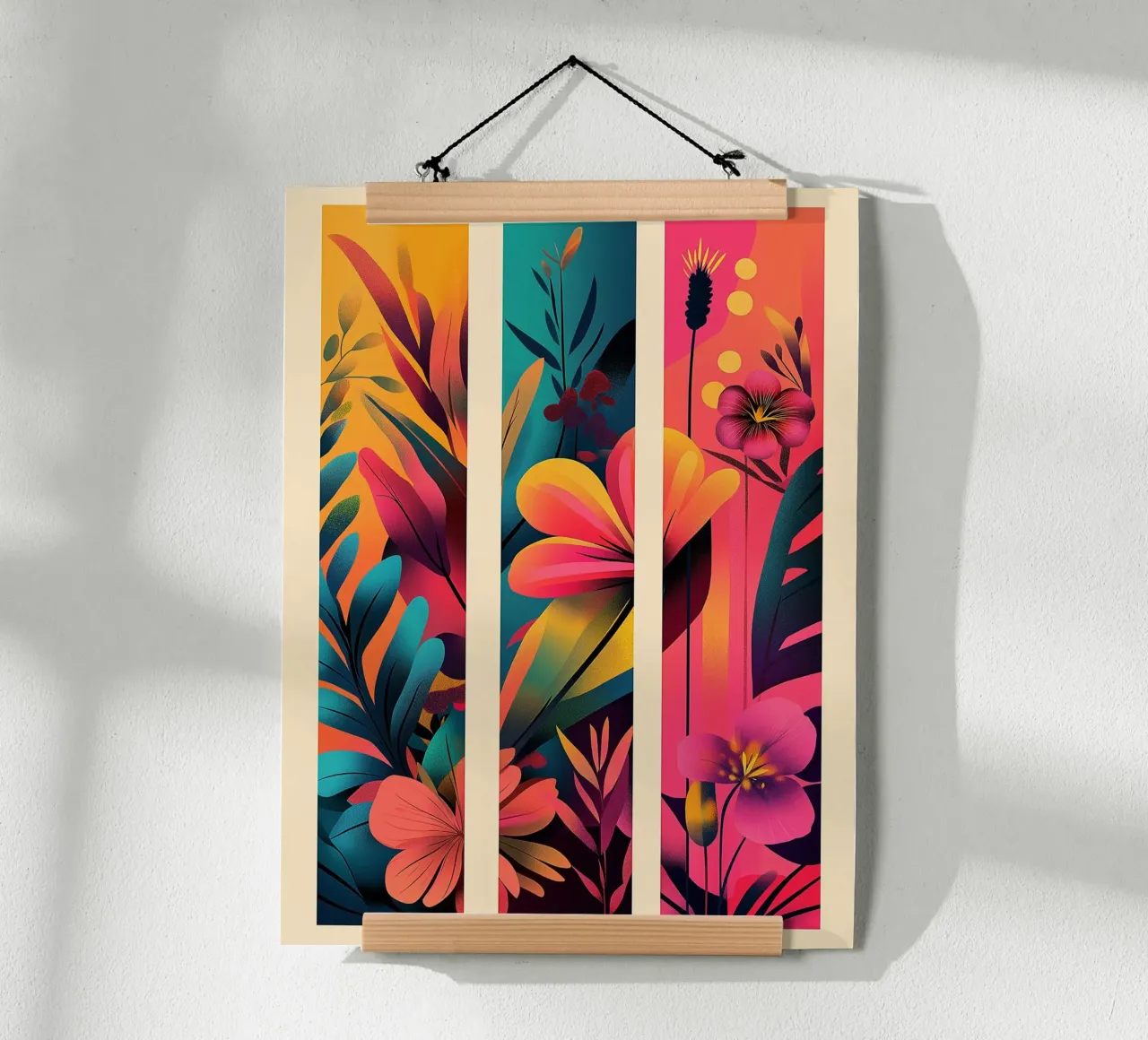 Trittico floreale poster da Flora & Horizon