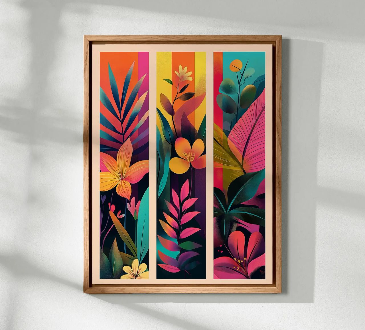 Botanical triptych forex plate by Flora & Horizon