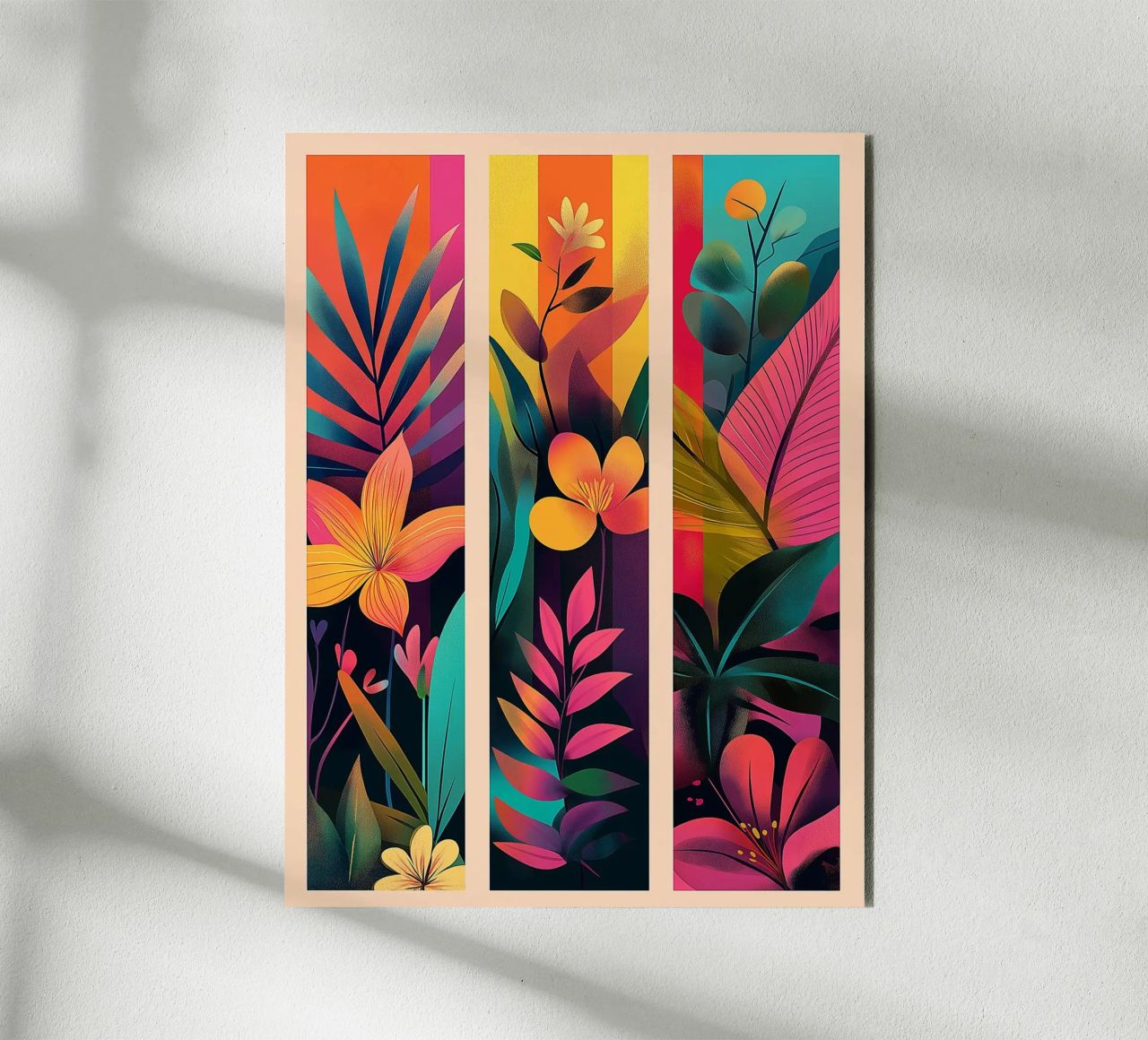 Botanical triptych forex plate by Flora & Horizon