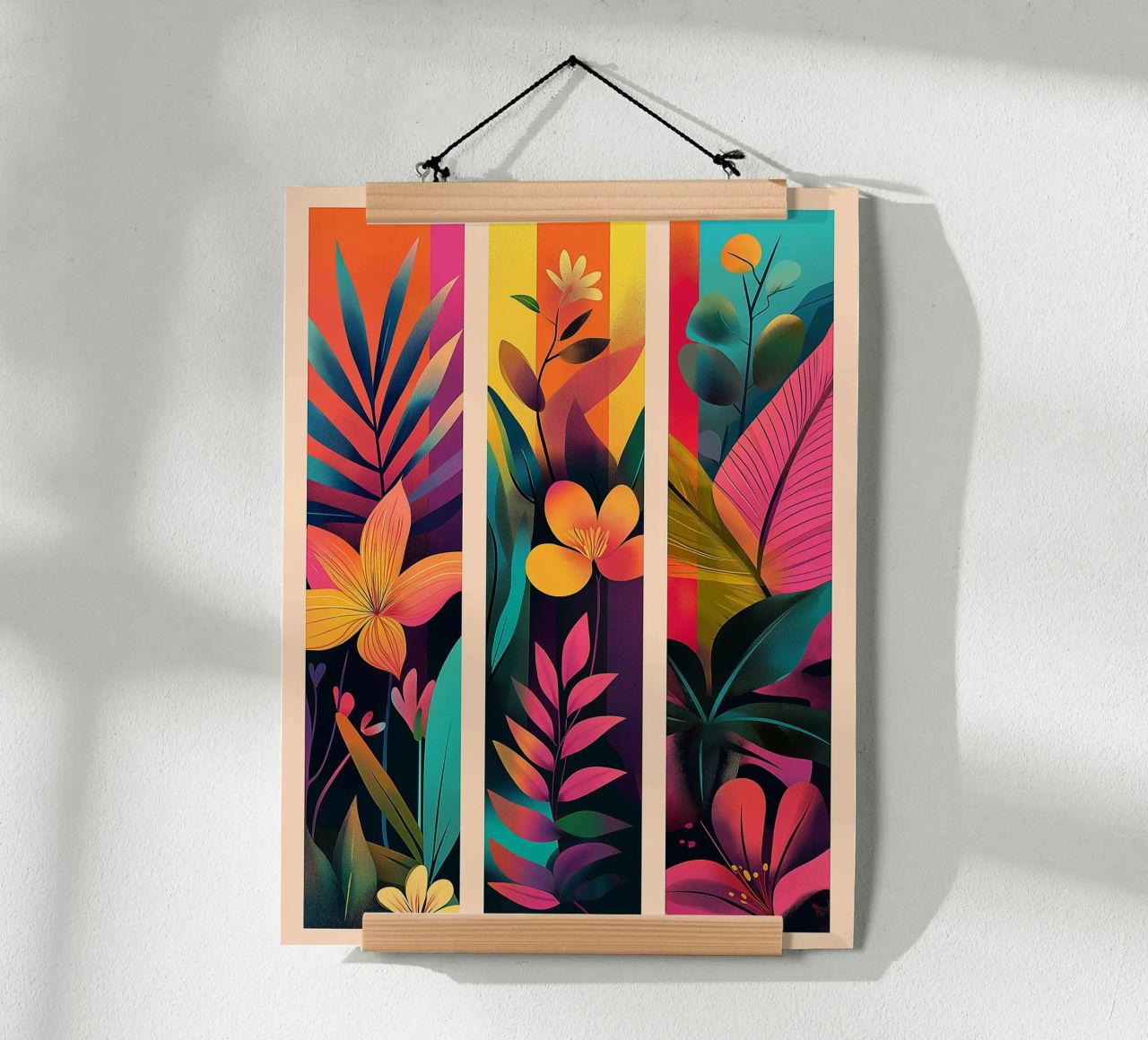 Botanical triptych poster by Flora & Horizon