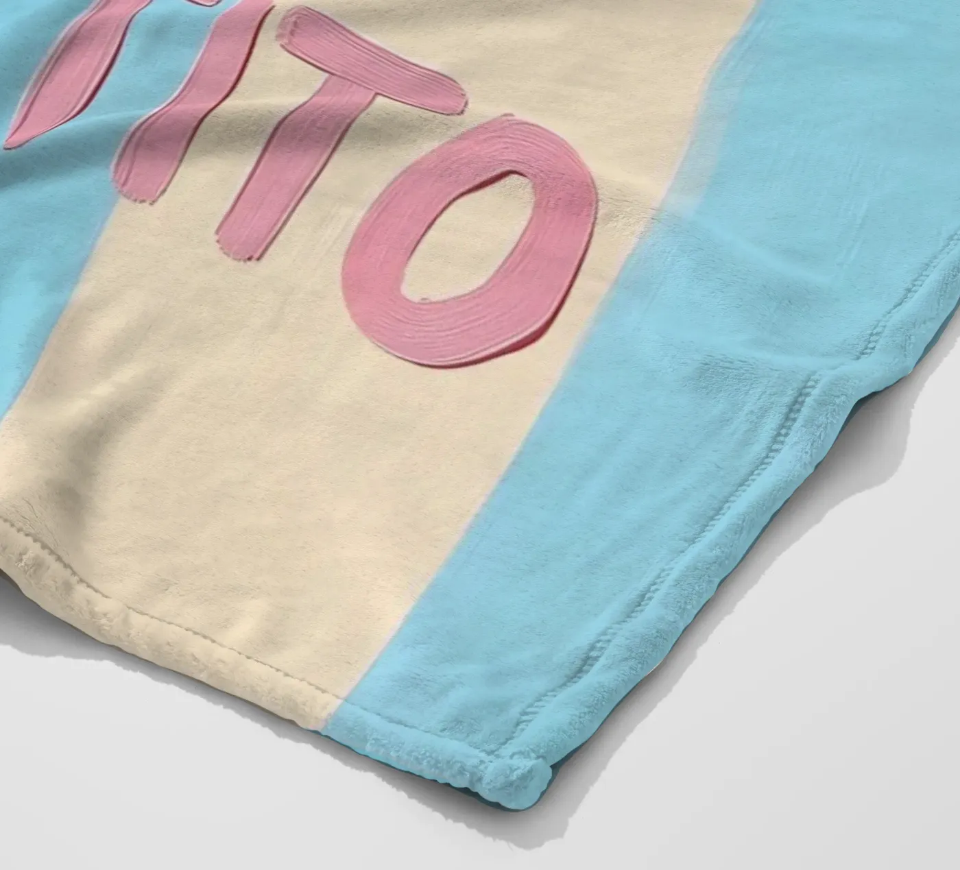 Buon Appetito Pastell Streifen coperta in pile da Carinaprint