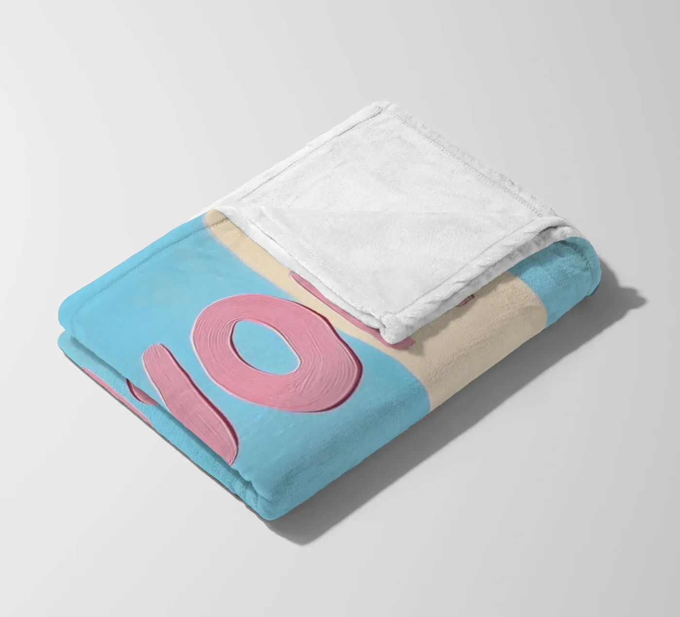 Buon Appetito Pastell Streifen coperta in pile da Carinaprint