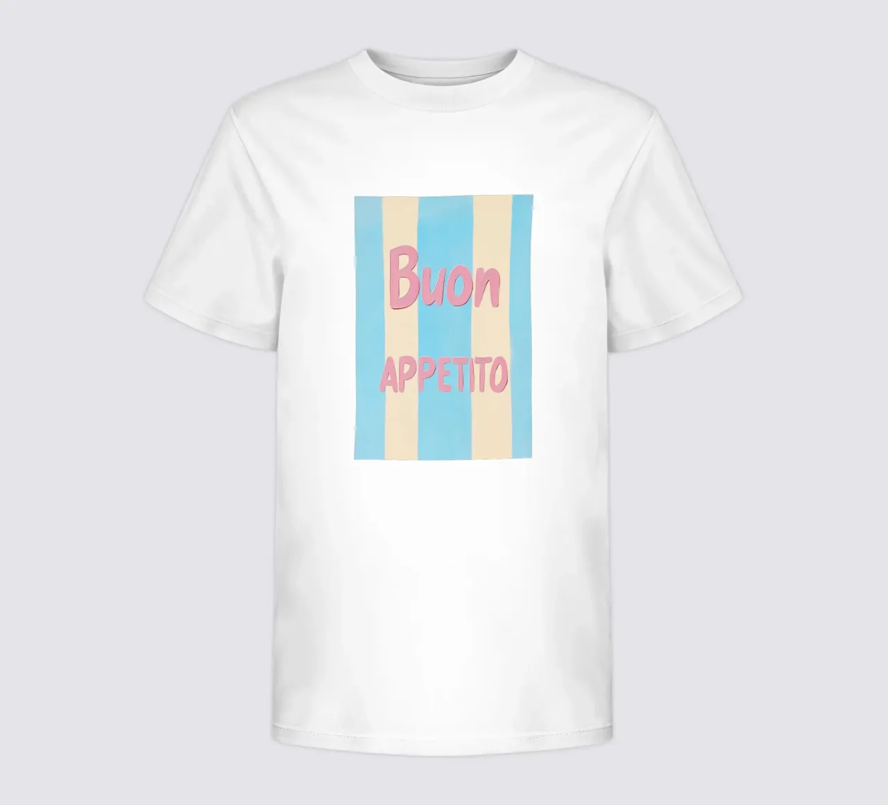 Good Appetite Pastell Streifen Kinder T-Shirt von Carinaprint