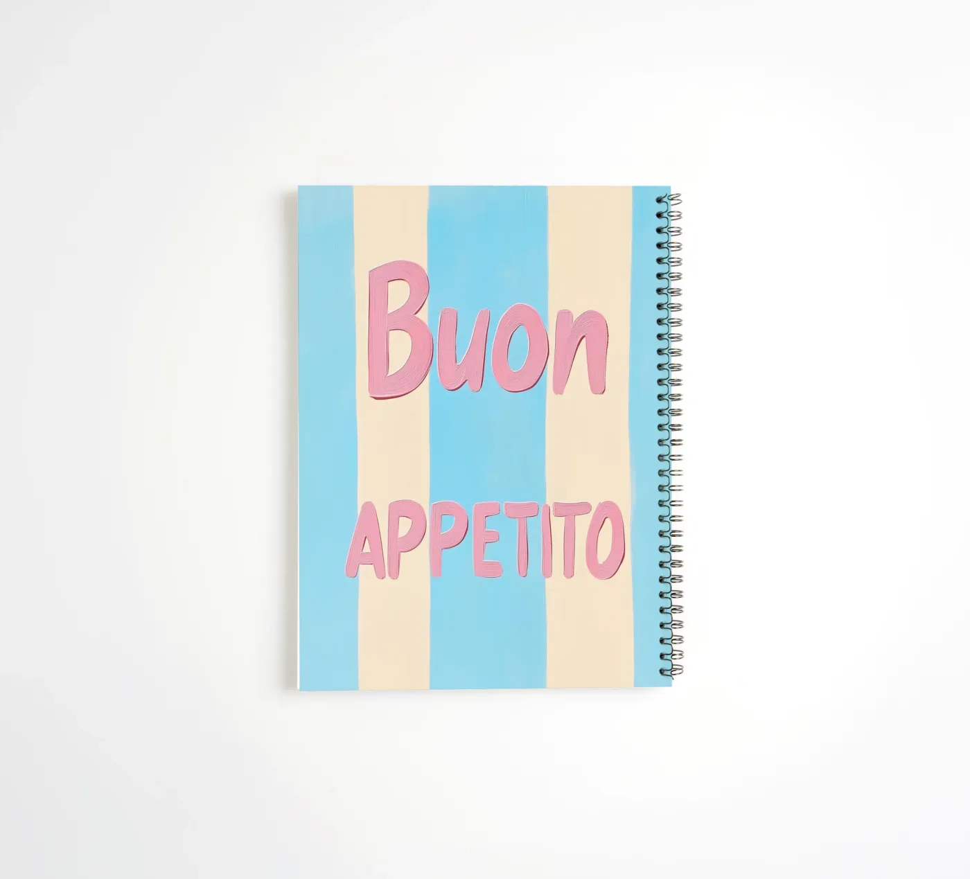Guten Appetit Pastellstreifen Ringbuch von Carinaprint