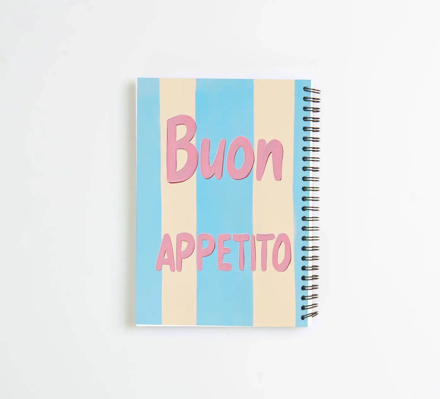 Guten Appetit Pastellstreifen Ringbuch von Carinaprint