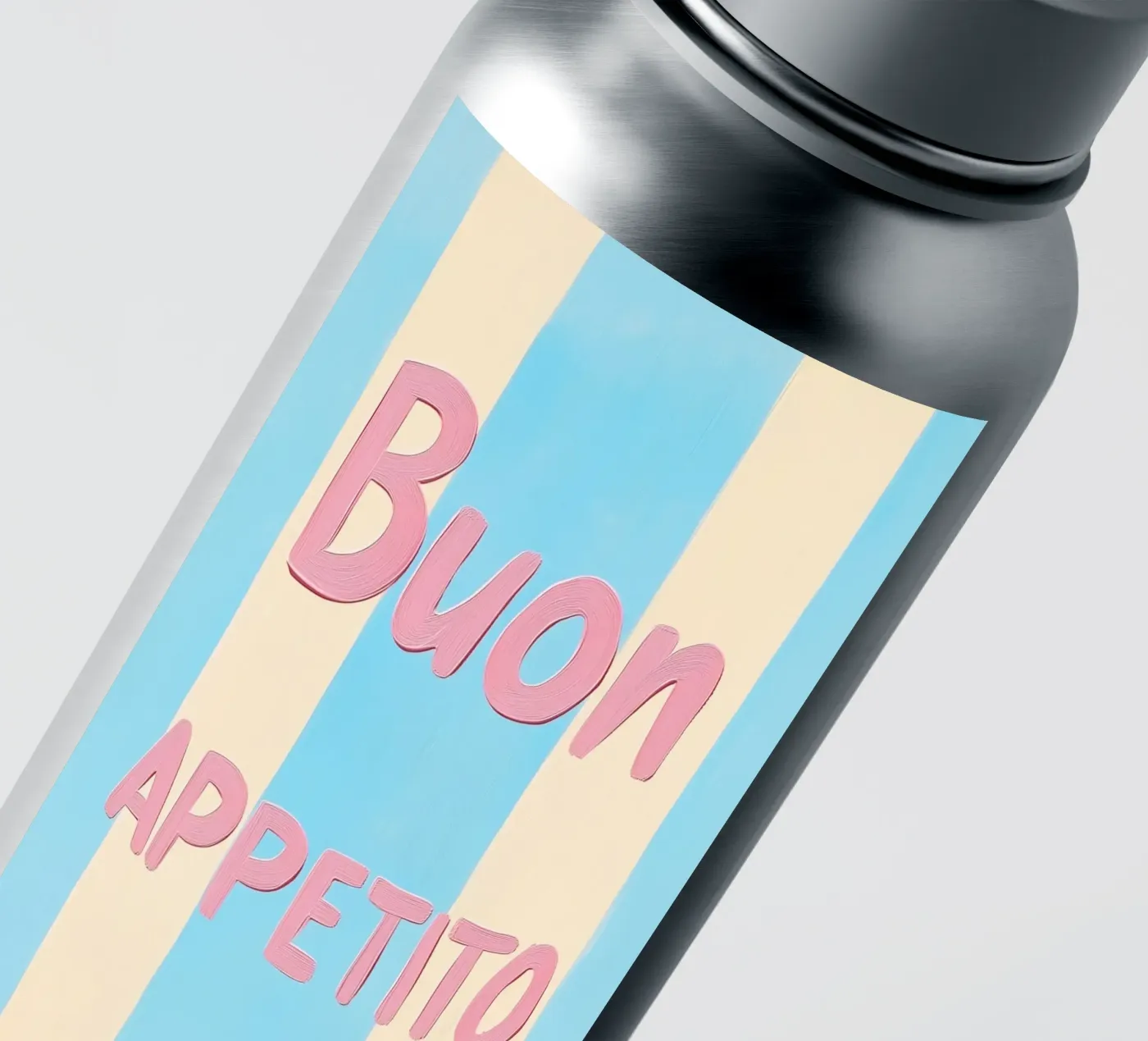 Guten Appetit Pastellstreifen Sticker von Carinaprint