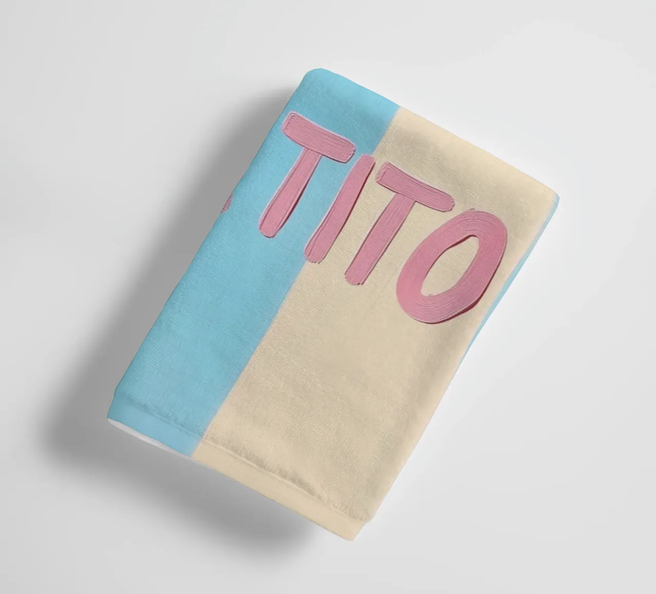 Good Appetite Pastell Streifen Handtuch von Carinaprint