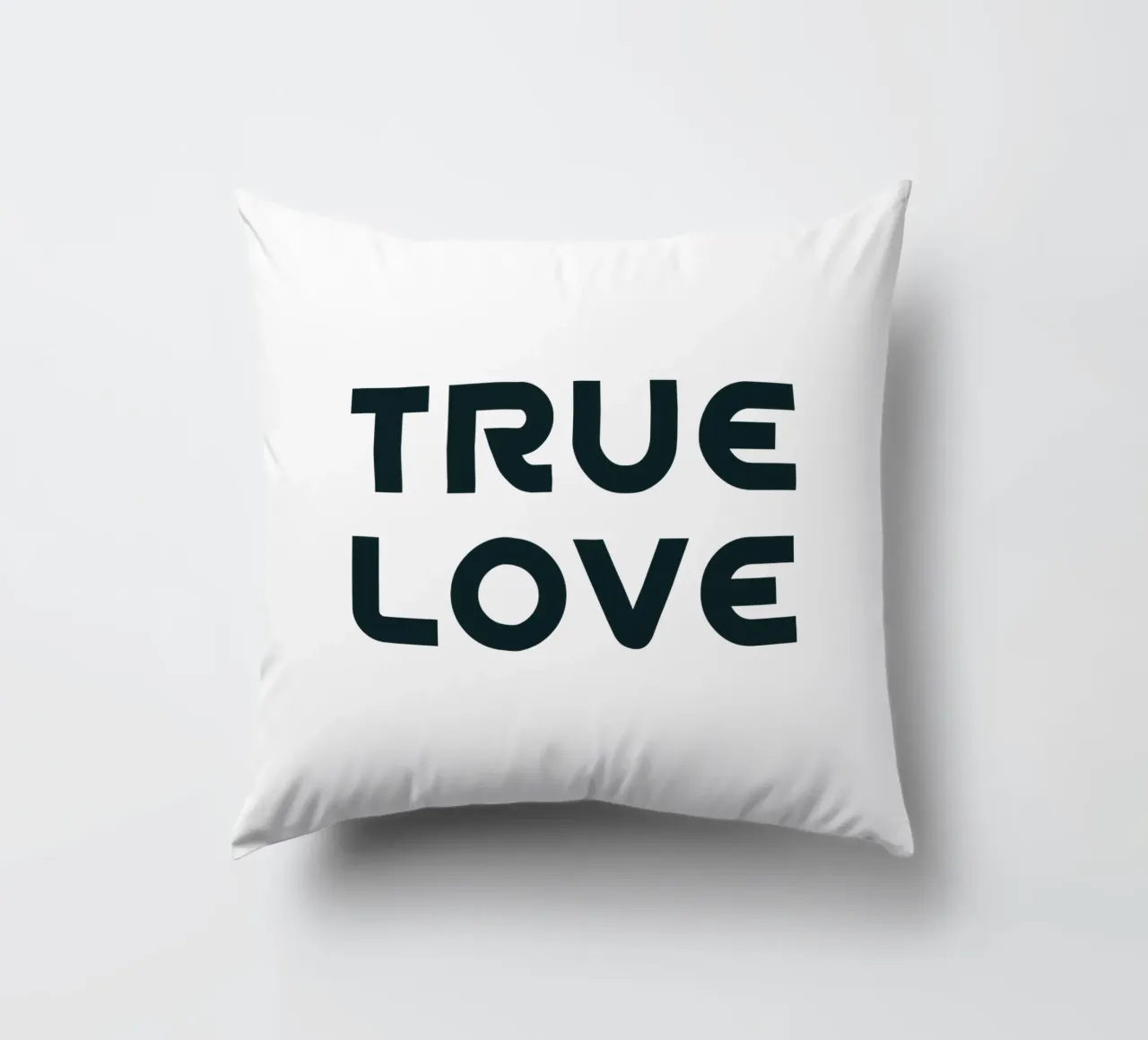 Amore vero Minimalista Semplice Elegante cuscino da YV TYPOGRAPHY