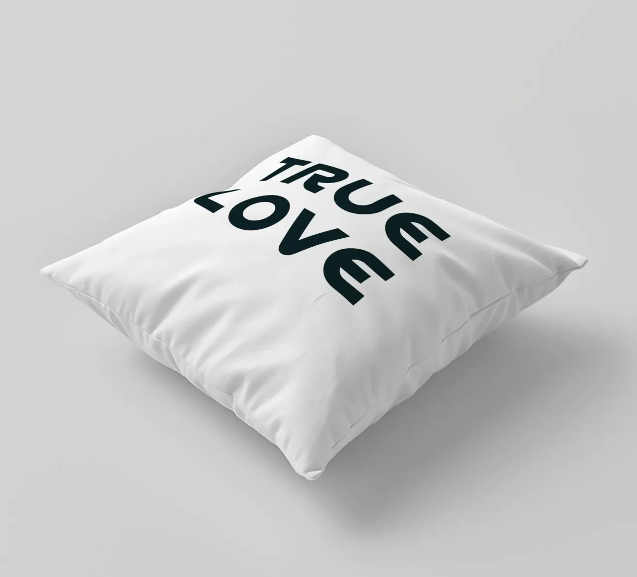 Amore vero Minimalista Semplice Elegante cuscino da YV TYPOGRAPHY