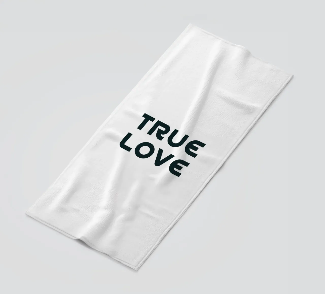 Amore vero Minimalista Semplice Elegante telo mare da YV TYPOGRAPHY