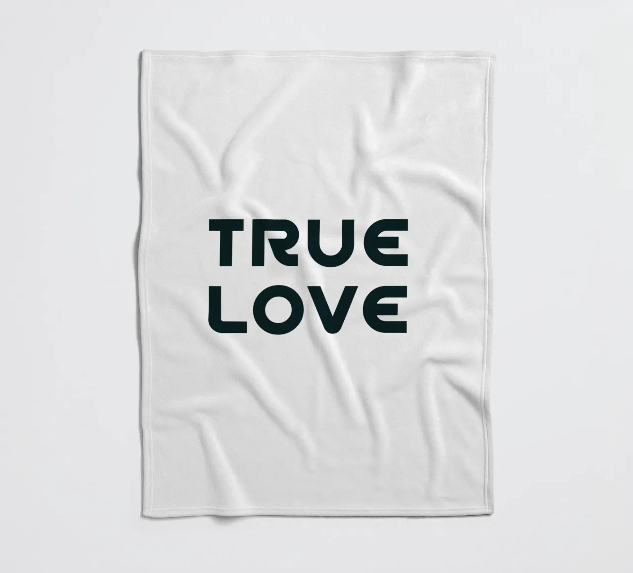 Amore vero Minimalista Semplice Elegante coperta in pile da YV TYPOGRAPHY