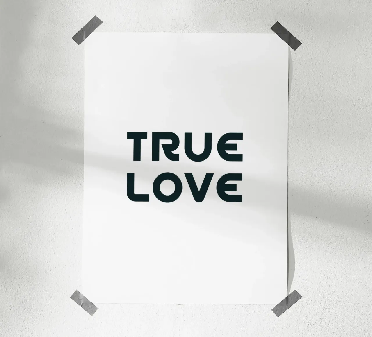 Amore vero Minimalista Semplice Elegante carta hahnemühle da YV TYPOGRAPHY