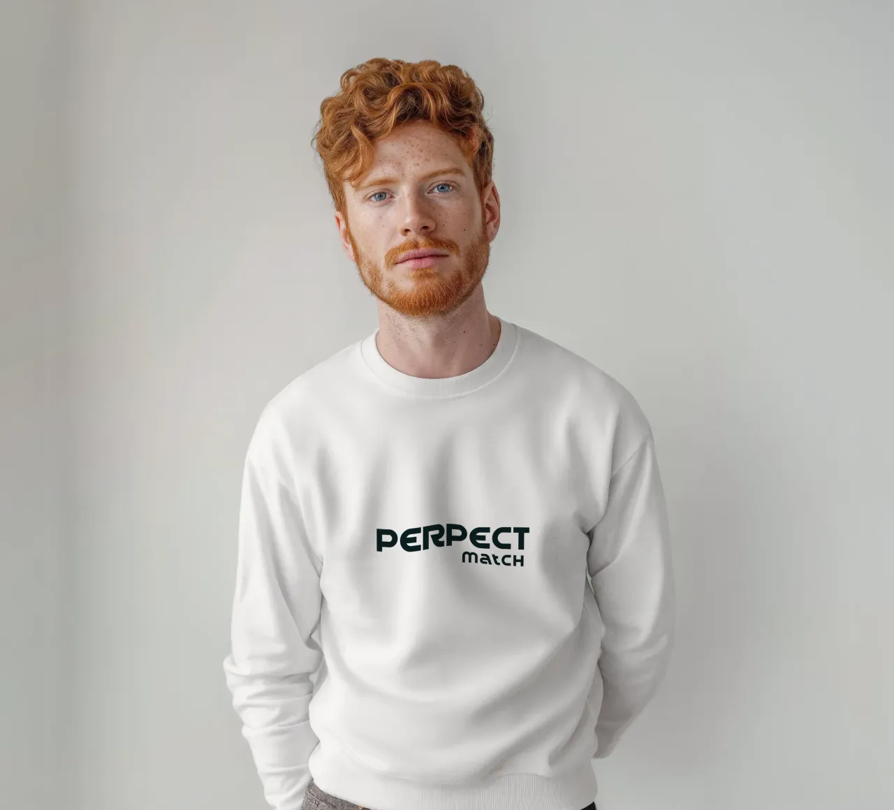 Abbinamento perfetto Tipografia semplice e minimalista felpa da YV TYPOGRAPHY