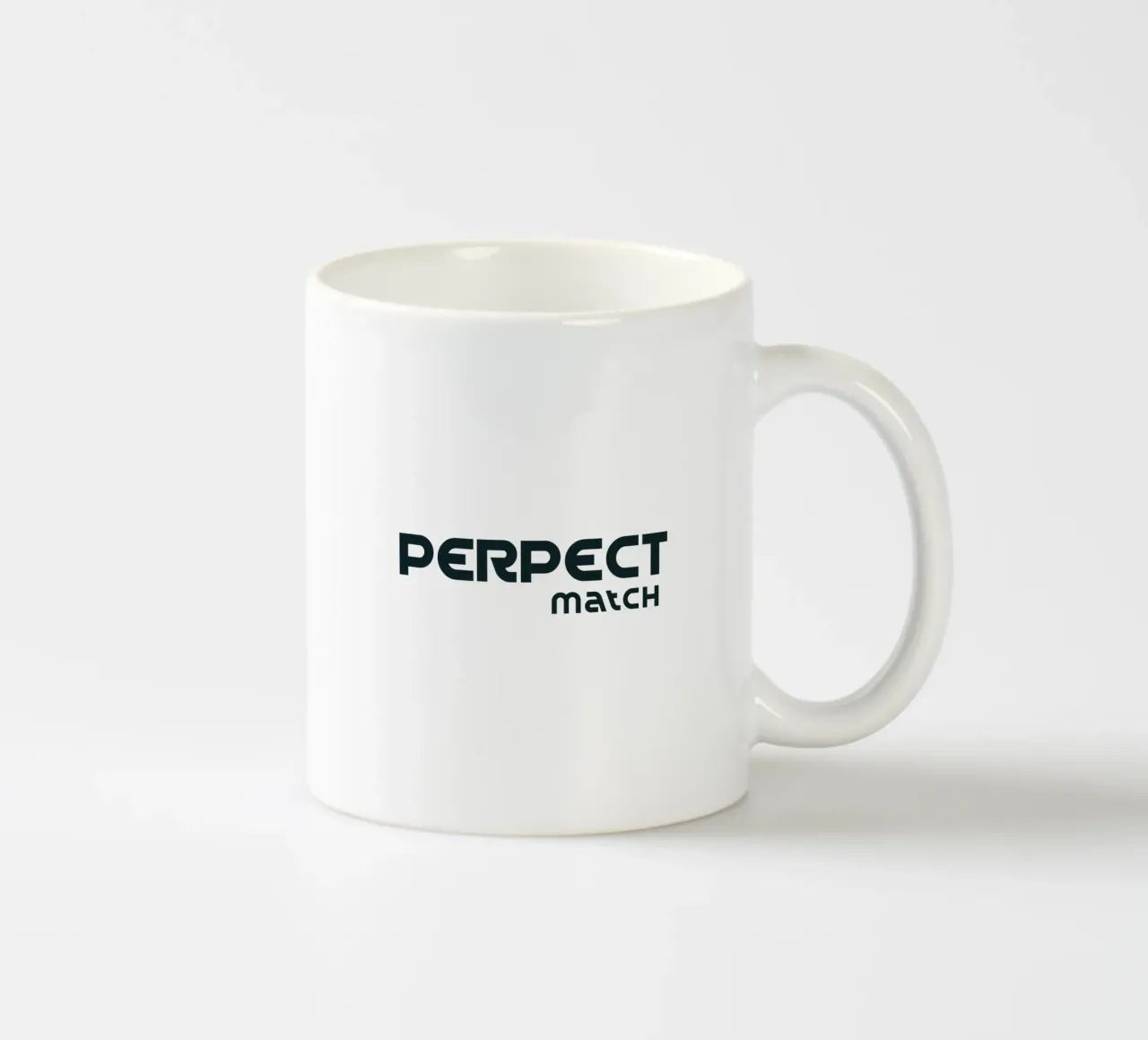 Abbinamento perfetto Tipografia semplice e minimalista tazza in ceramica da YV TYPOGRAPHY