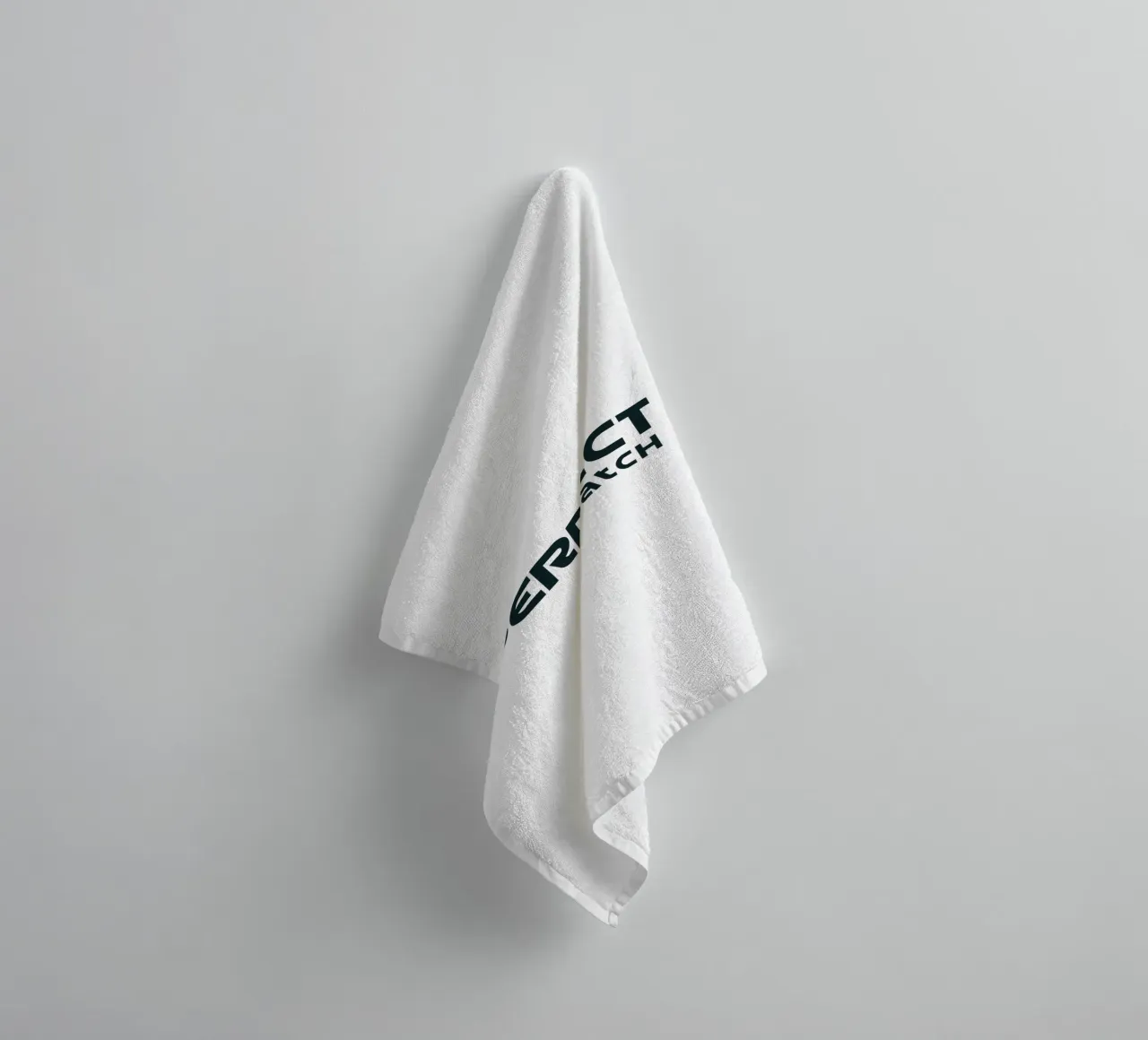 Perfect Match Simple Minimalist Typography towel by YV TYPOGRAPHY