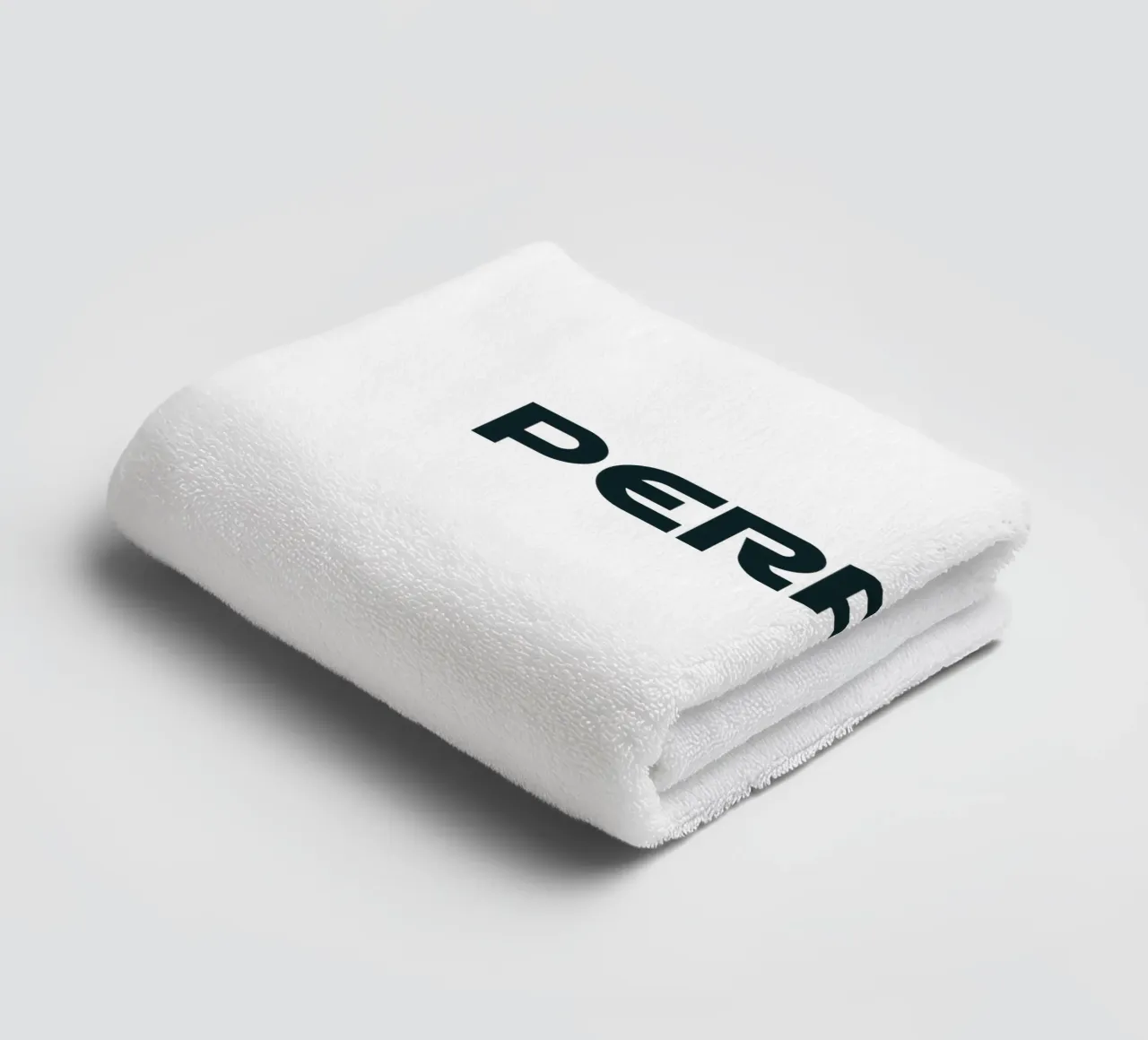 Perfect Match Simple Minimalist Typography towel by YV TYPOGRAPHY