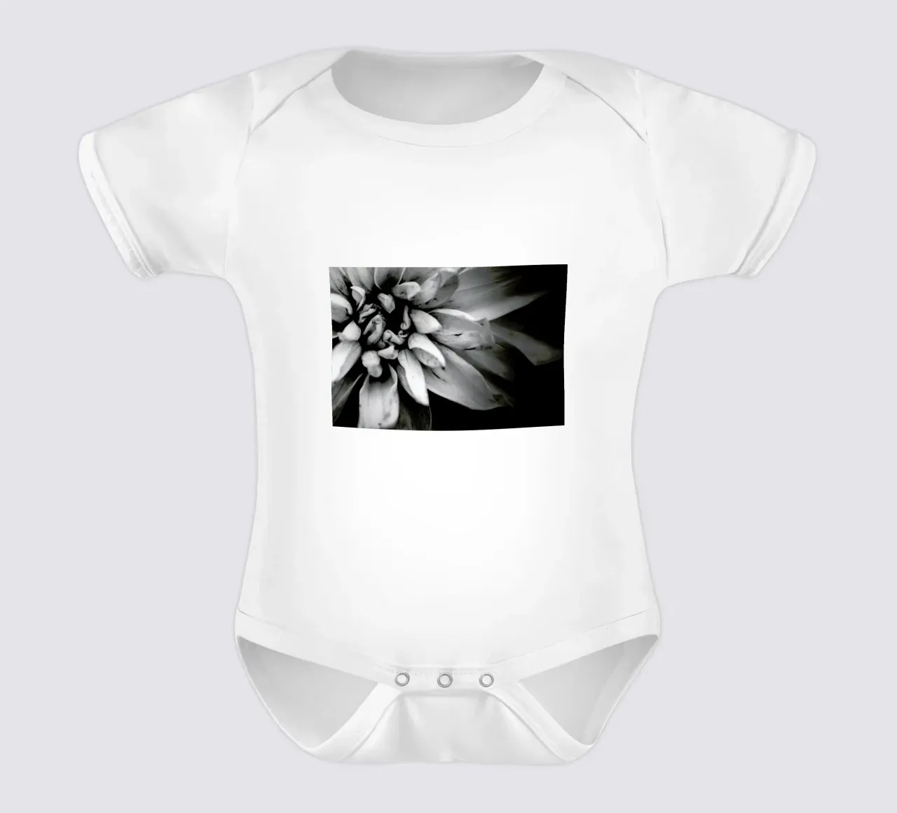 Flower I short-sleeve baby romper by Victoria Frost