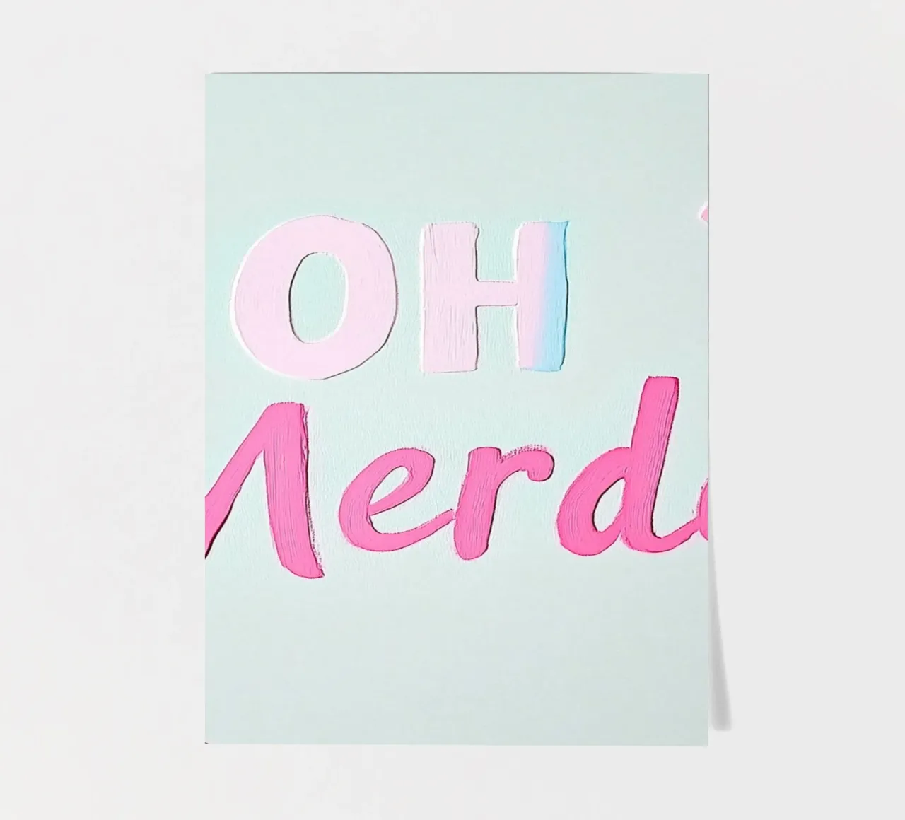 Oh Merde Pastel Slogan sticker sheet by Carinaprint