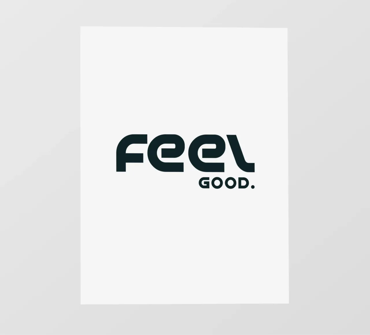 Sentirsi bene Minimalista Semplice Elegante telo in pvc da YV TYPOGRAPHY