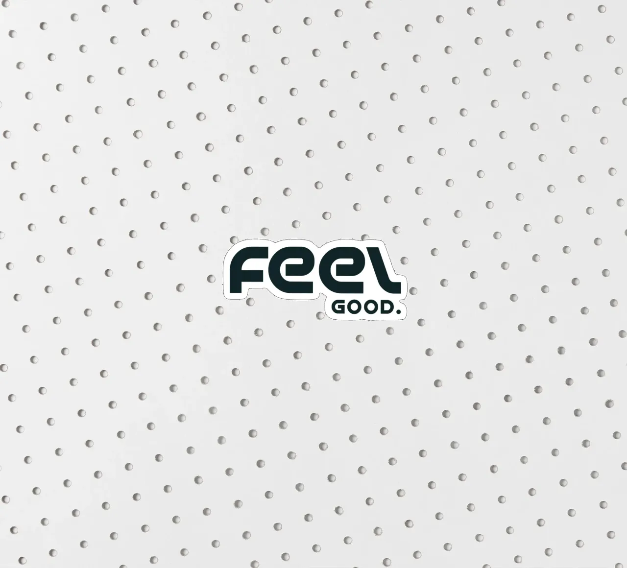 Feel Good Minimalist Simple Elegant autocollant de YV TYPOGRAPHY