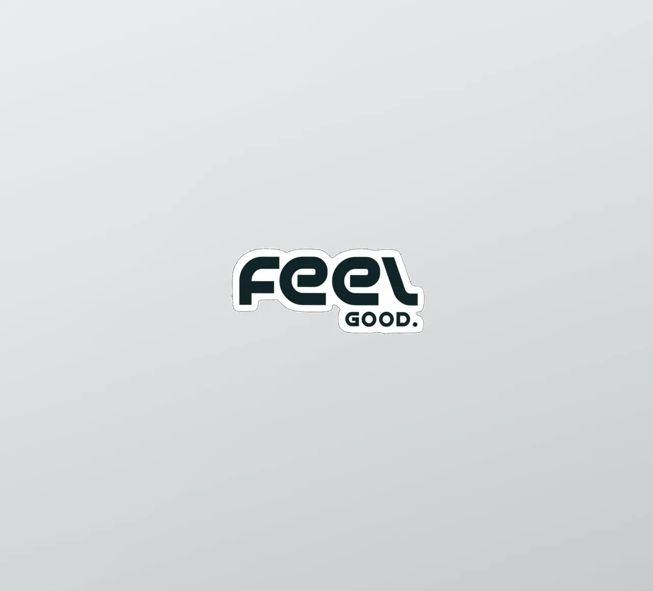 Feel Good Minimalist Simple Elegant autocollant de YV TYPOGRAPHY