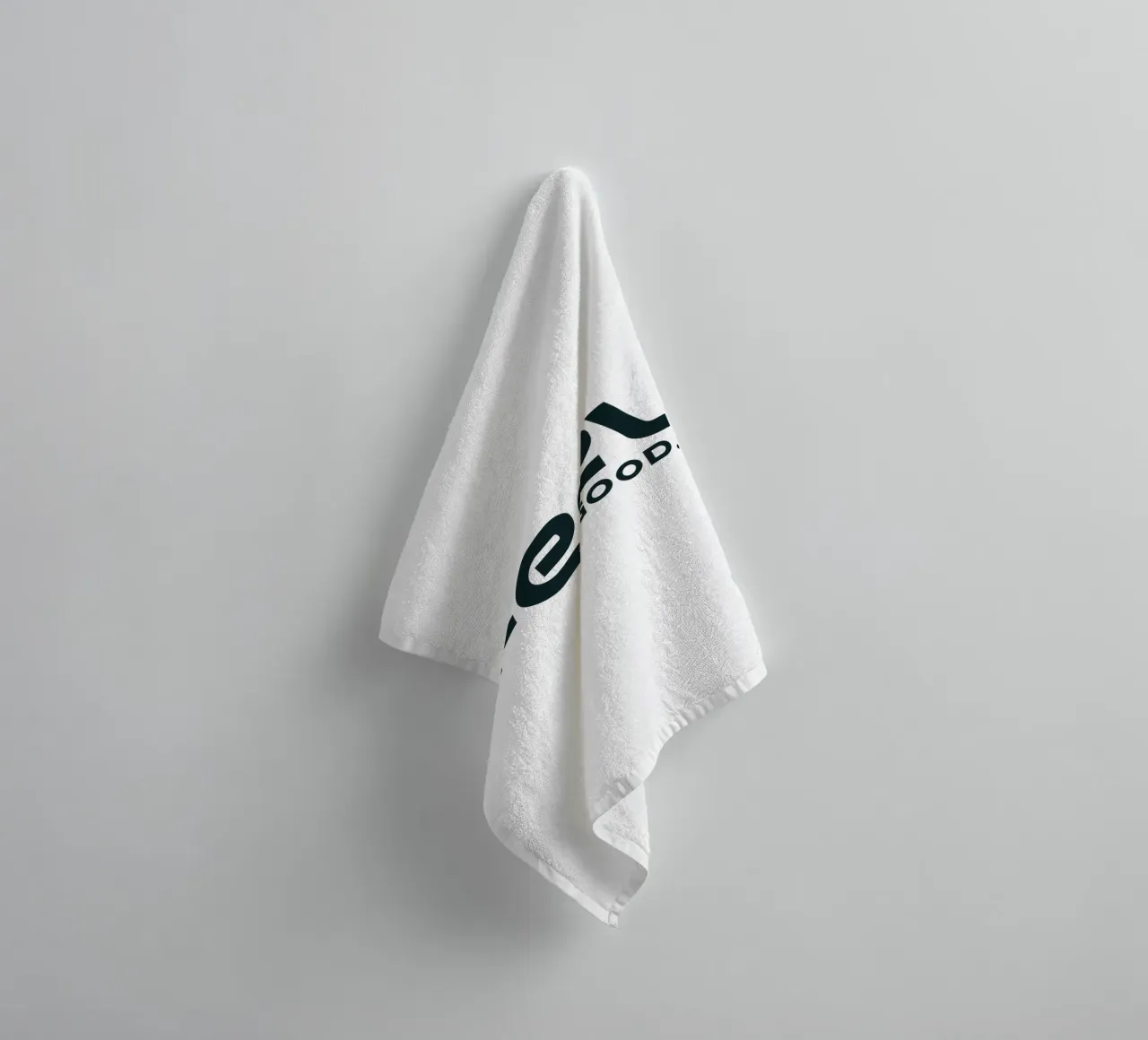 Feel Good Minimalist Simple Elegant towel by YV TYPOGRAPHY