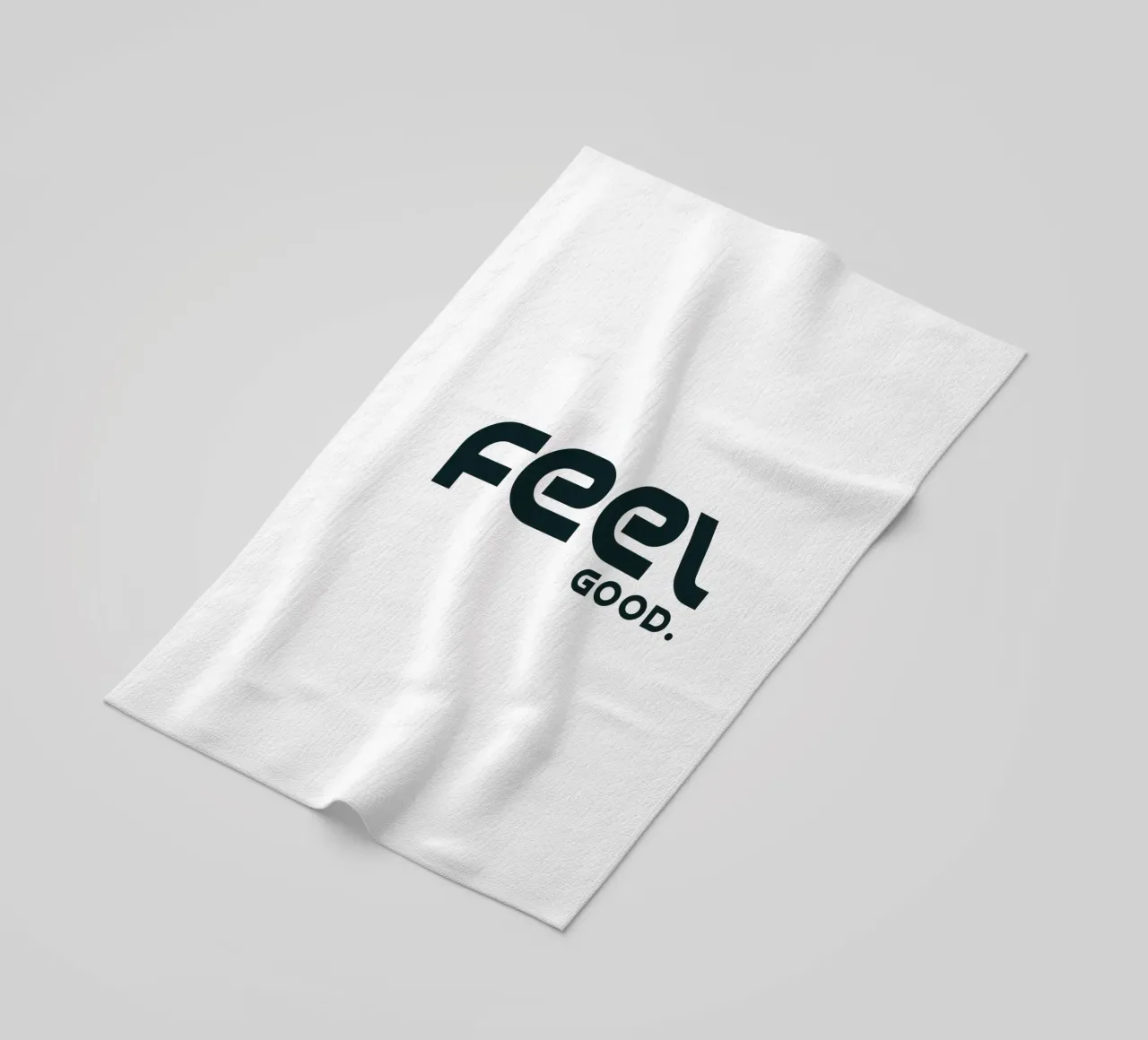 Sentirsi bene Minimalista Semplice Elegante telo mare da YV TYPOGRAPHY