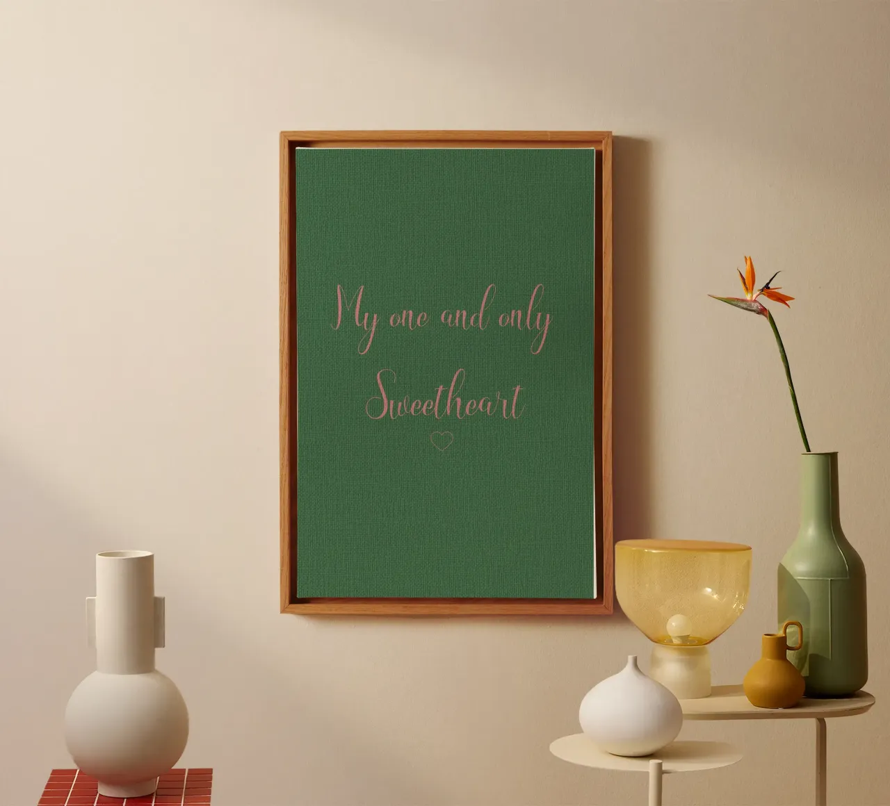 My only Sweetheart canvas with Floater frame by Carinaprint