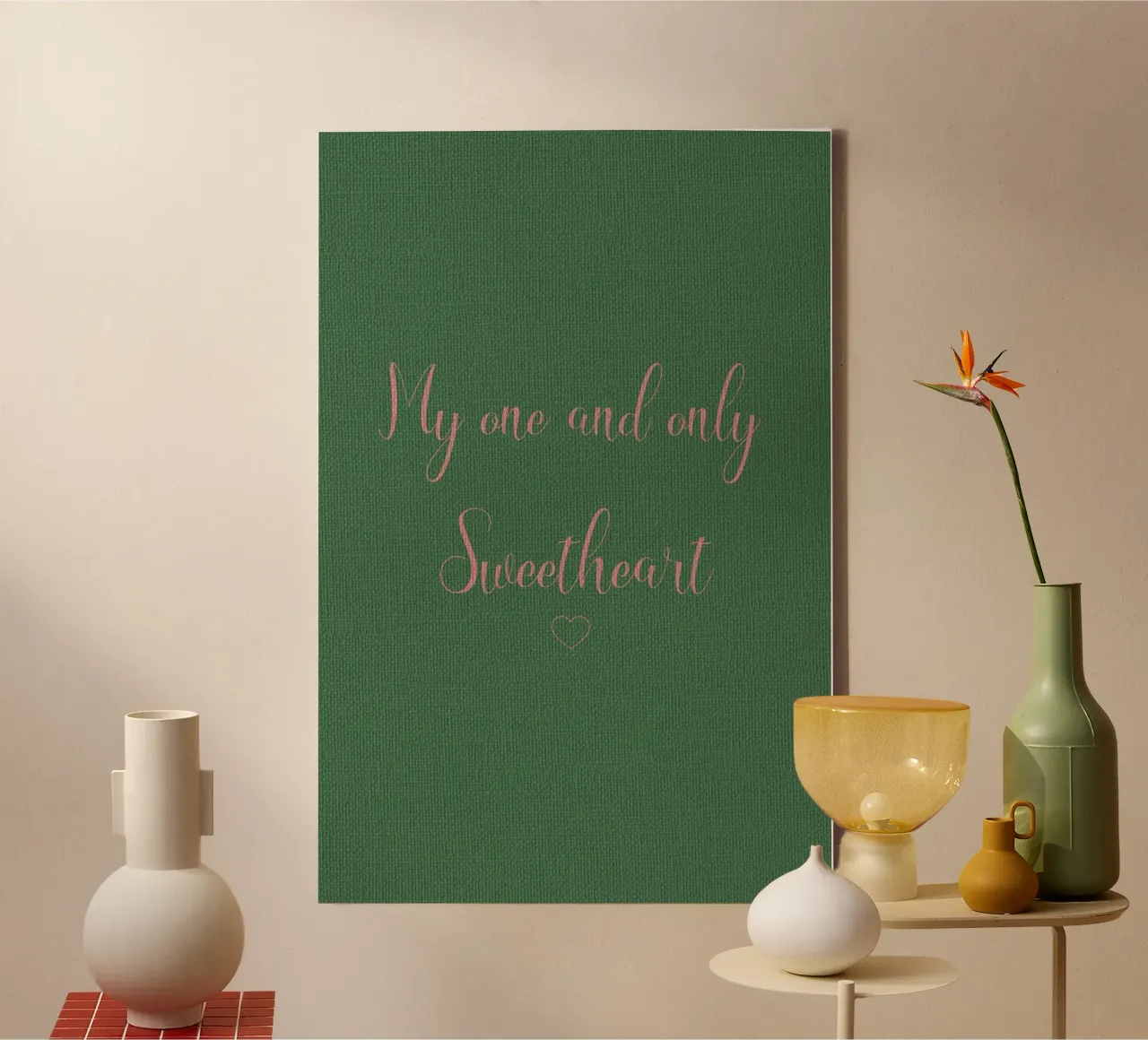 My only Sweetheart canvas with Floater frame by Carinaprint
