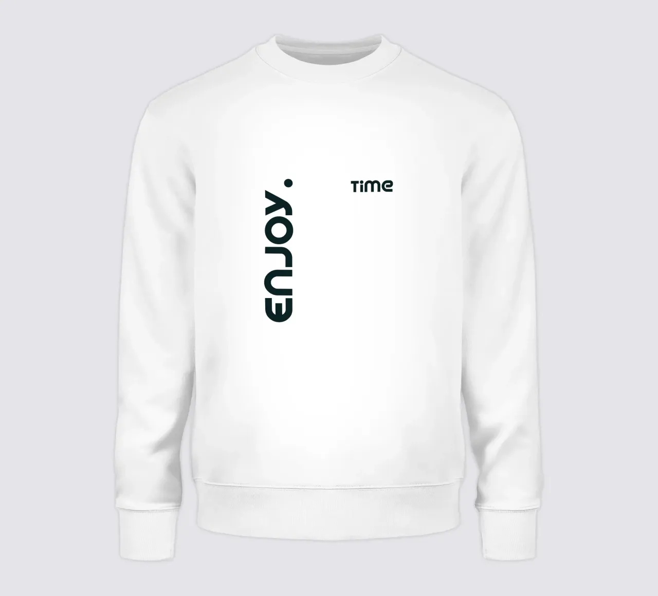 Enjoy Time Tipografia moderna e minimalista felpa da YV TYPOGRAPHY
