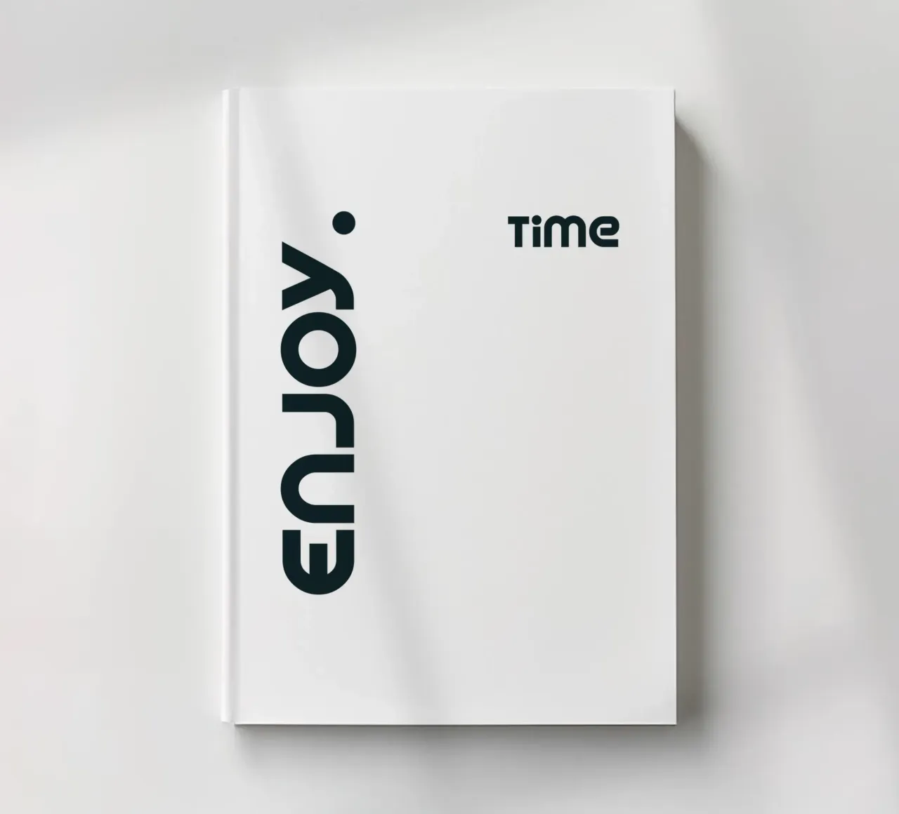 Enjoy Time Modern minimalist typography notebook by YV TYPOGRAPHY