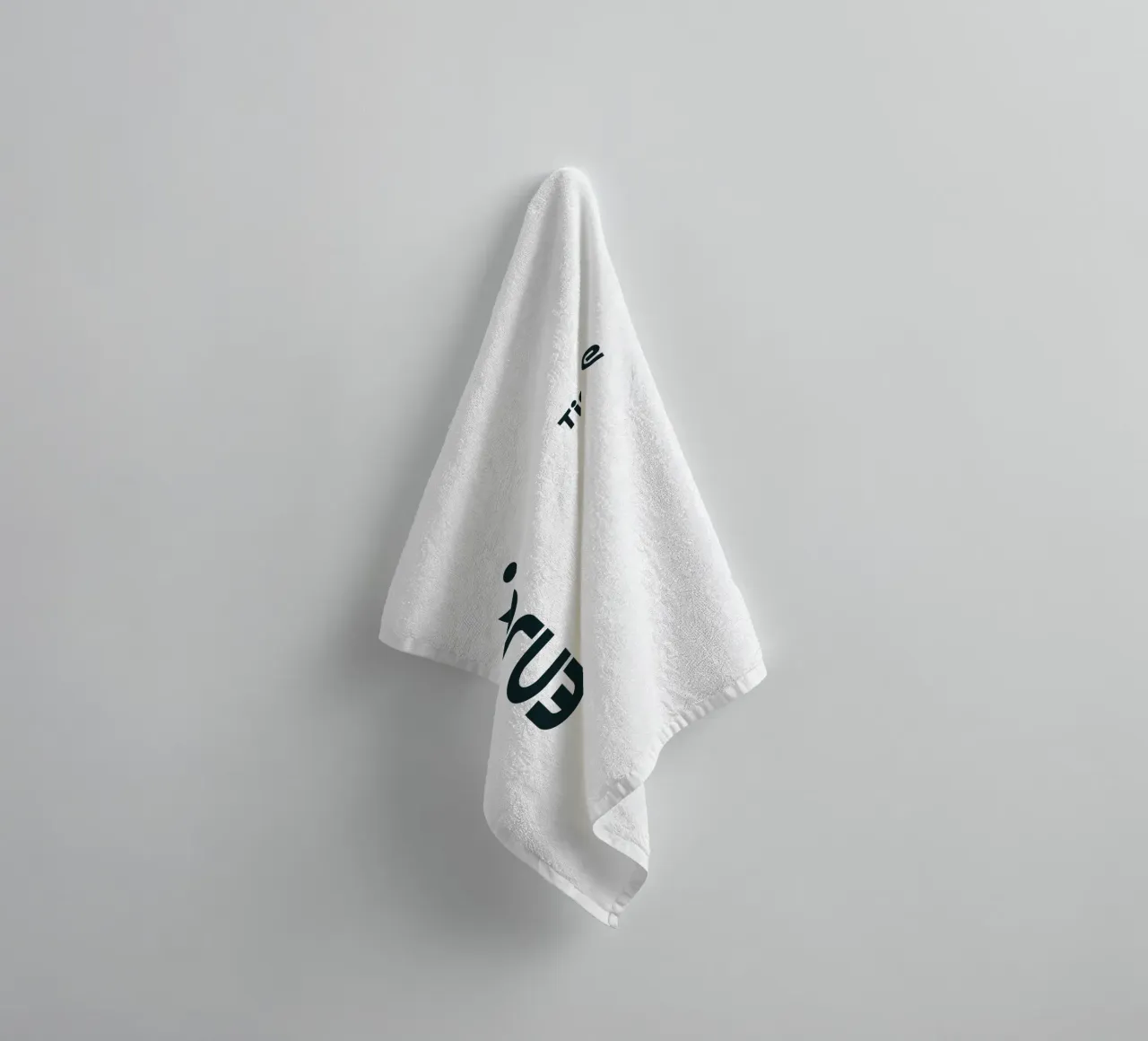 Enjoy Time Modern minimalist typography towel by YV TYPOGRAPHY
