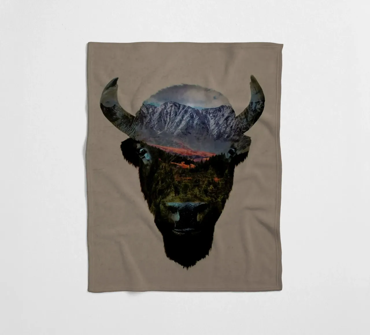 Bison Peak coperta in pile da Davies Babies