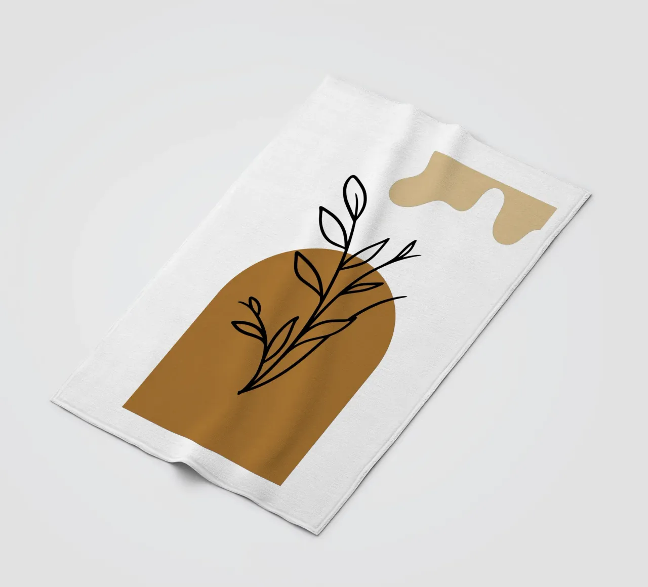 Fiori semplici, eleganti e minimalisti coperta in pile da YSV MINIMALIST