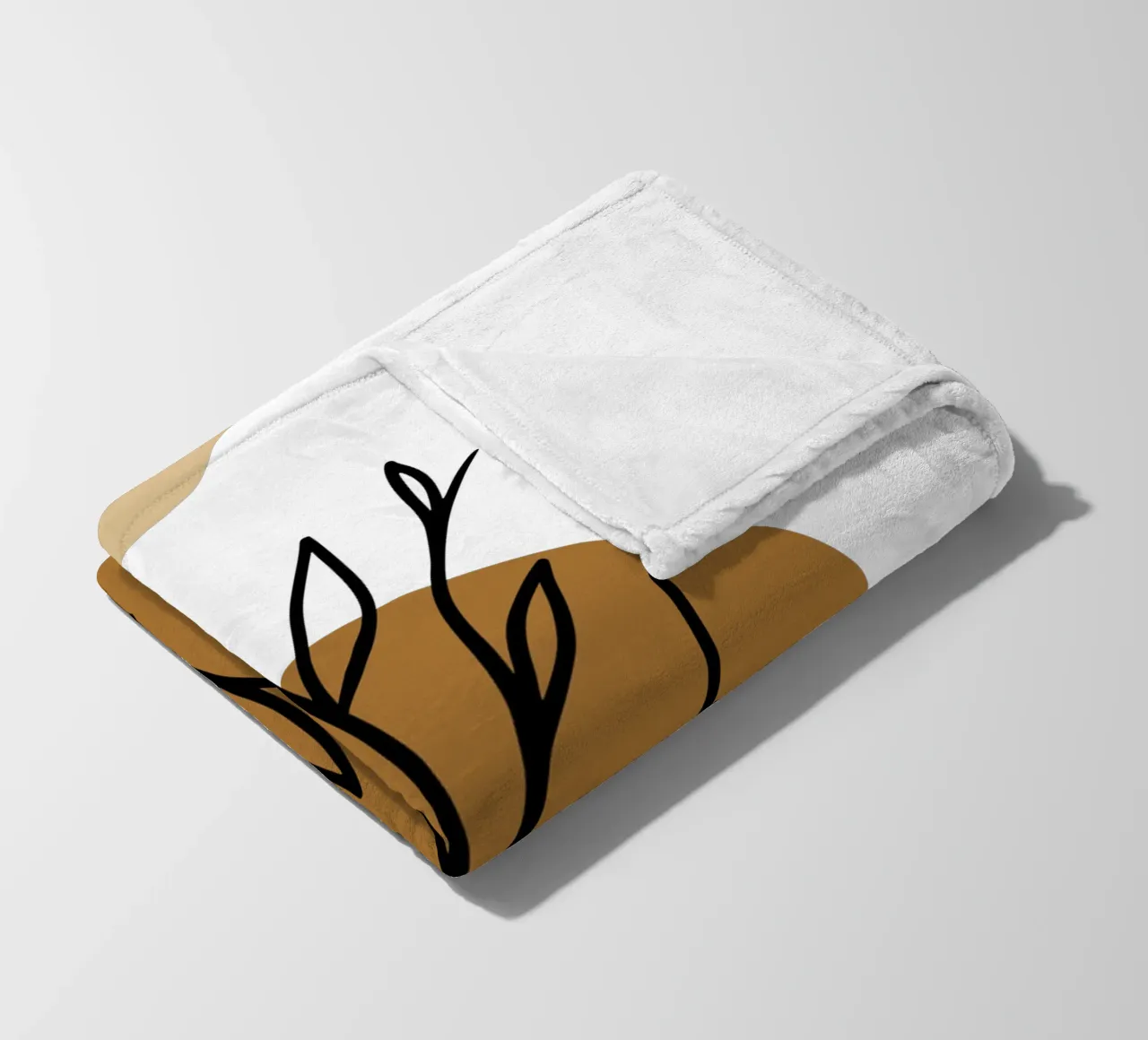Fiori semplici, eleganti e minimalisti coperta in pile da YSV MINIMALIST