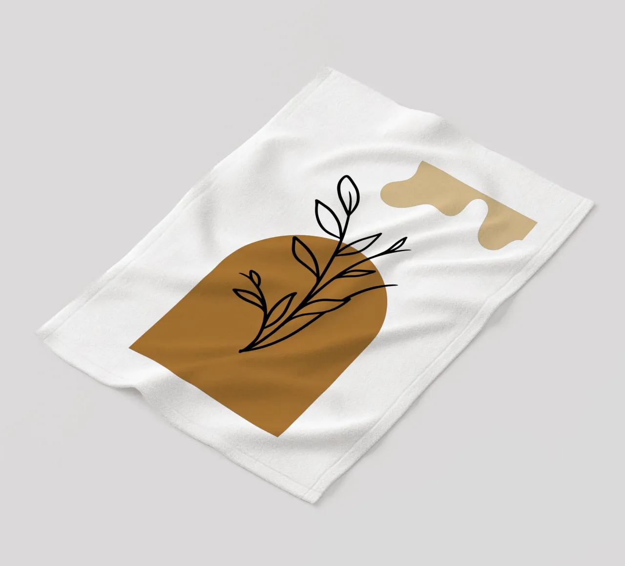 Fiori semplici, eleganti e minimalisti coperta in pile da YSV MINIMALIST