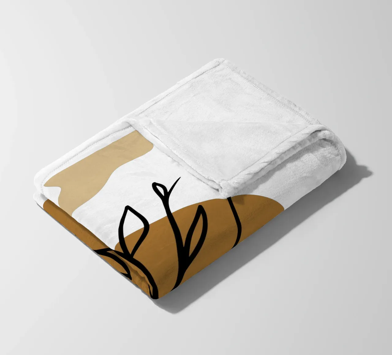 Fiori semplici, eleganti e minimalisti coperta in pile da YSV MINIMALIST