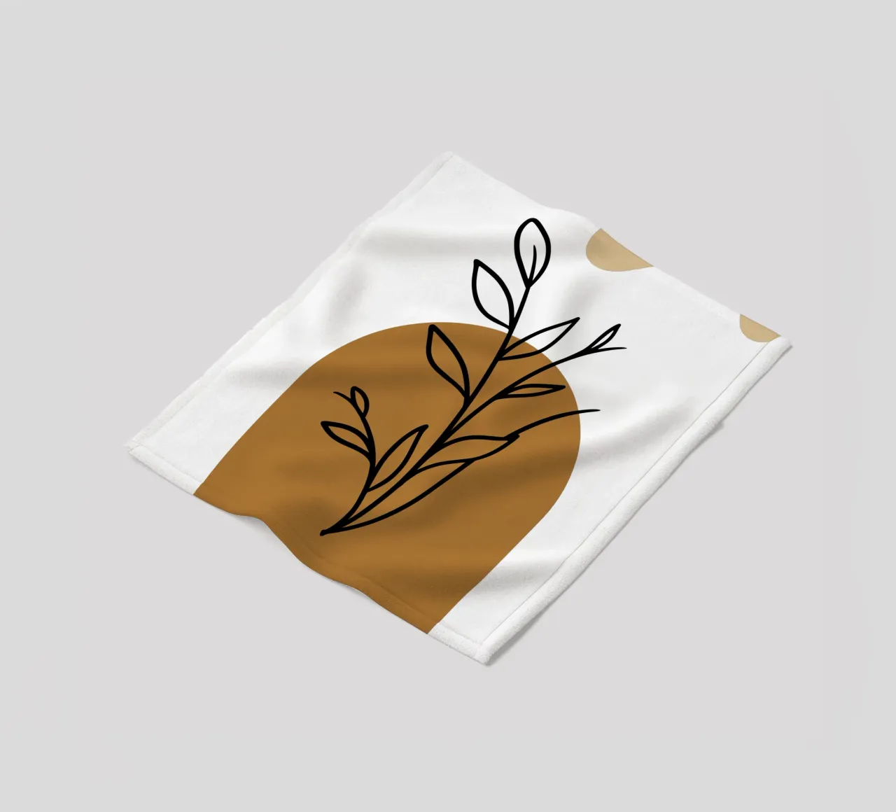 Fiori semplici, eleganti e minimalisti coperta in pile da YSV MINIMALIST