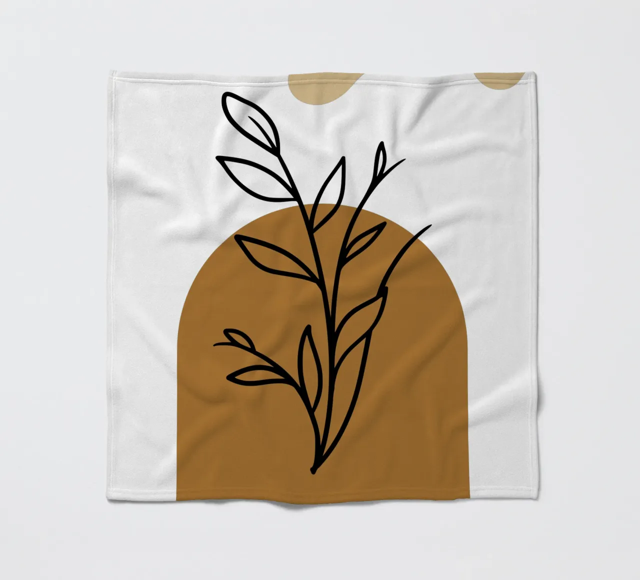 Fiori semplici, eleganti e minimalisti coperta in pile da YSV MINIMALIST
