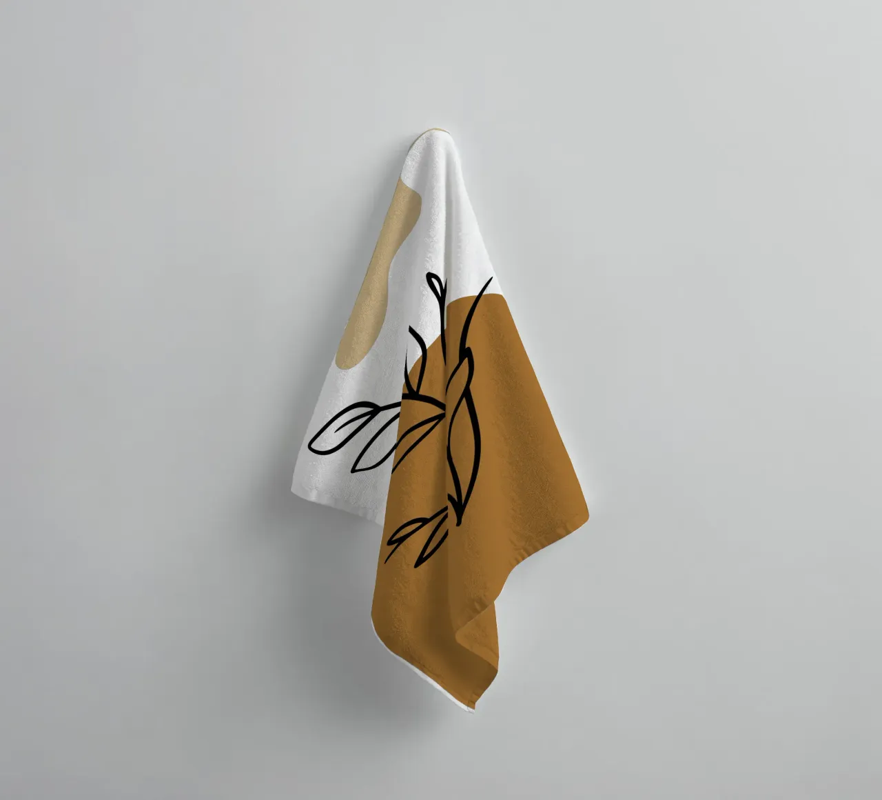 Fiori semplici, eleganti e minimalisti asciugamano da bagno da YSV MINIMALIST